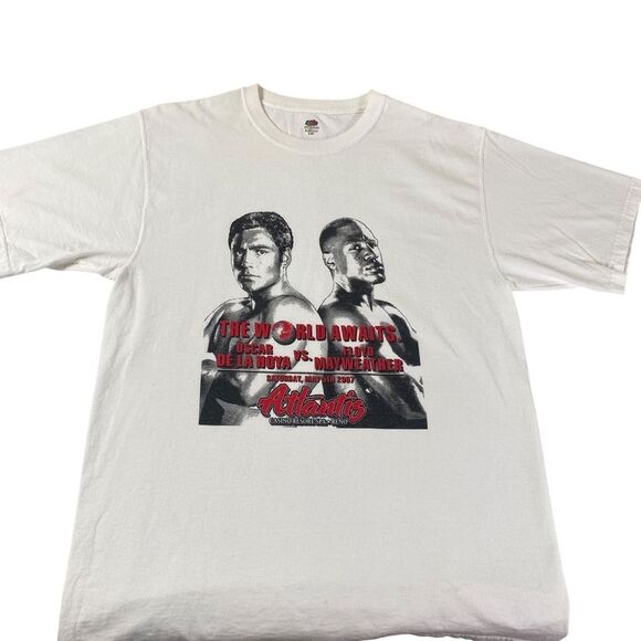 Oscar De La Hoya vs Floyd Mayweather 2007 Tee Shirt Large - Picture 2 of 4